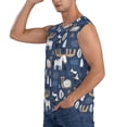 thumbnail image 3 of Balery Forest Elk Men's Sleeveless Muscle Shirts Workout Tank Top, Moisture Wicking, Odor Protection-Small, 3 of 8