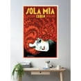 thumbnail image 2 of Sola Mia Italian Hair Shampoo Lotion Advertisement Vintage Art Deco Poster Wall Art, Modern Wall Decor For Living Room Bedroom, 16x24 UNFRAMED, 2 of 3