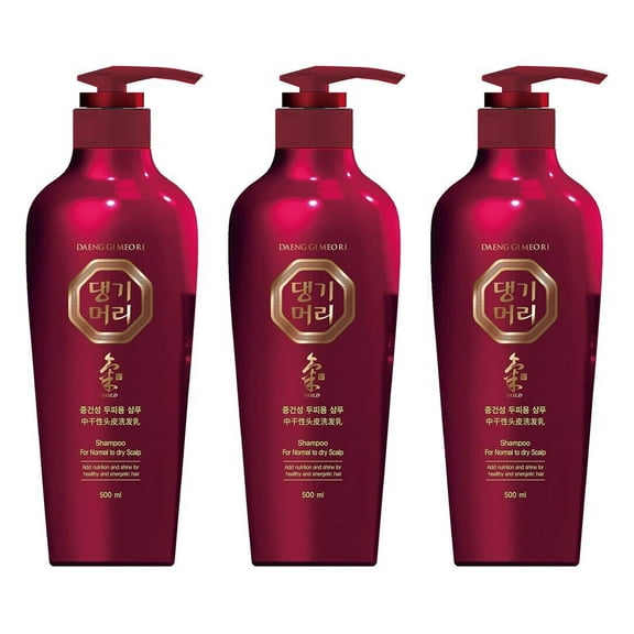 DAENG GI MEO RI, Shampoo for Normal to Dry Scalp 16.9fl.oz (500ml), 3PACK