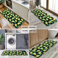 thumbnail image 6 of Yellow Lemon Fruit Slices Black Pattern Kitchen Rug Mat,Kitchen Runner Rugs Non Skid Washable,Decorative Kitchen Floor Mats for Kitchen,Sink,Laundry,17"x47.2", 6 of 7