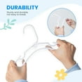 thumbnail image 3 of Simple Deluxe 60 Pack Kids Plastic Hangers - 11.5 Inch Non-Slip Baby Hangers for Infants & Toddlers, Closet Organizer for Children's Clothing, Pants, Coats, Skirts - White, 3 of 7