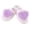Purple, variant on CTM Girl's Fluffy Heart Assorted Slippers