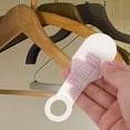 thumbnail image 4 of DECOMELODY Non Slip Hanger Grips 10Pack Clear Clothes for Wood Hangers Standard Clothing Store Design, 4 of 8
