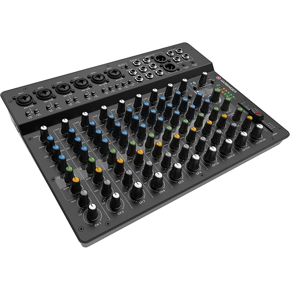 Harbinger LV12 12-Channel Analog Mixer With Bluetooth & FX