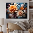 thumbnail image 2 of Designart "Peach Orange modern Still Lifes" Abstract Still Lifes Metal Wall Art Prints, 2 of 5