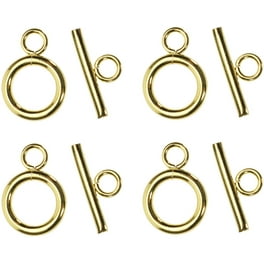 UNICRAFTALE About 48pcs Real 24K Gold Plated Slide On End Clasp Tubes