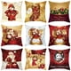 thumbnail image 3 of Funda de cojín navideña, decoración navideña para el hogar, Papá Noel, adorno navideño, regalo de Navidad, Navidad 2021, Feliz Año Nuevo 2022, 3 of 4