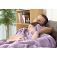 thumbnail image 2 of Utopia Bedding Fleece Blanket Twin Size Lilac 300GSM Luxury Anti-Static Fuzzy Soft Microfiber Bed Blanket (60x80 Inch), 2 of 9