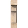 thumbnail image 2 of Ekena Millwork 7 1/2"W x 20"D x 32"H Westlake Block Smooth Bracket w/ Offset Brace, Douglas Fir, 2 of 25