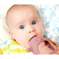 thumbnail image 5 of Silicone Baby Teether Toy for Infants 3+ Months, BPA Free Anti-Drop Silicone Mitten Teething Toy for Soothing Sore Gums, Baby Chew Toys for Sucking Needs, 5 of 9