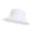 6353-White, variant on Women’s Wide Brim Striped Fisherman Hat, Japanese Pleated Summer Sun Hat, Lightweight Face Slimming Travel Hat