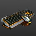 thumbnail image 1 of Juego de teclado y ratón con sensación mecánica, para ordenador portátil, de escritorio, con cable, para juegos, 1 of 6