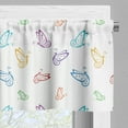 thumbnail image 5 of Ambesonne Butterfly Valance & Curtain, Doodle Style Colorful, 55"x45", Multicolor, 5 of 6