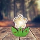 thumbnail image 4 of Lámpara LED decorativa de flores de Pascua - Luz nocturna, manualidades, decoración de Pascua para el hogar blanco, 4 of 8