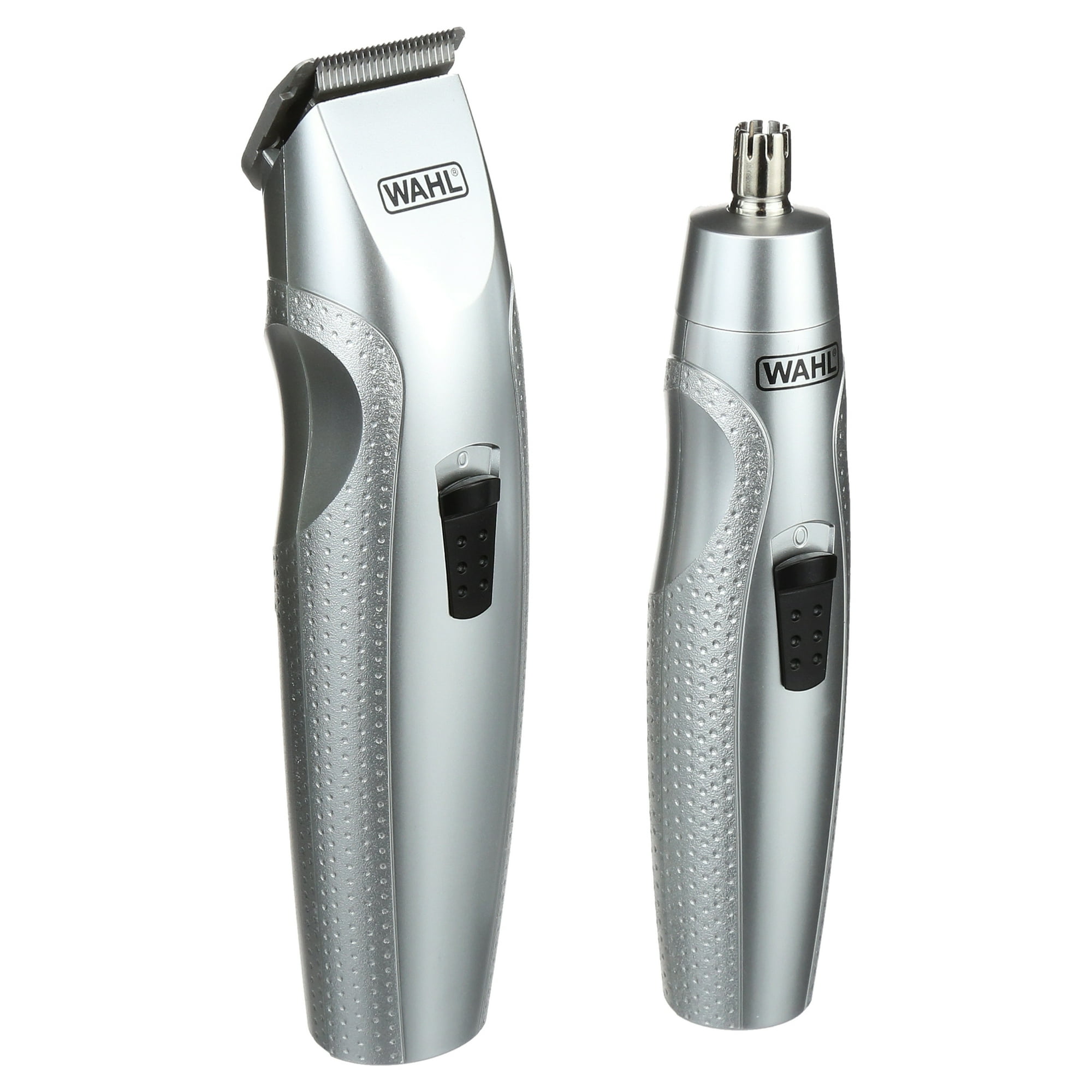 Wahl Mustache Battery Men's Beard Trimmer, 2 Trimmer Set Silver - Model 5606-700