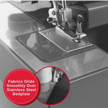 SINGER® Heavy Duty Serger HD0450S, 2-3-4 Thread Capability, Metal Frame, LED Lights