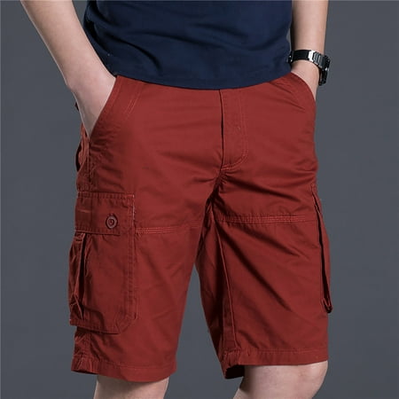 Men s Casual Cargo Shorts Outdoor Fishing Hiking Combat Workout Gym Shorts Multi Pockets Combat Athletic Shorts with Zipper