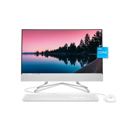 HP All-in-One Desktop PC, 11th Gen Intel Core i3-1115G4 Processor, 8 GB RAM, 512 GB SSD Storage, Full HD 23.8" Display, Windows 10 Home, Remote Work Ready, Mouse and Keyboard (24-dp1250, 2021)