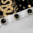 thumbnail image 4 of Manfei Black Gold Snake Curtains Pack of 2 (42x84 Each) for Adult, Western Bohemian Stars Moon Curtains Blackout, Mandala Theme Bedroom Curtains, Window Curtains Room Decor, 4 of 6