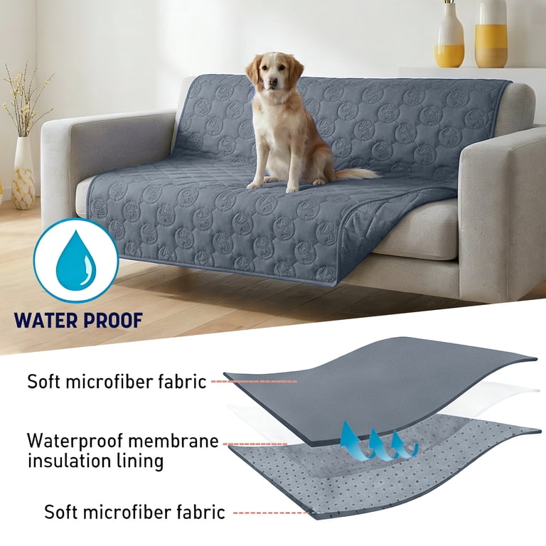 Waterproof Dog Blanket, Non-Slip 30x50 Gray photo 3