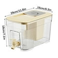 thumbnail image 2 of Tunhigl 1.5 Gallon Cold Water Dispenser with Faucet - Large Capacity Drink Bottle for Refrigerator, Lemonade, Fruit Sun Tea & Iced Drinks - Heat-Resistant Beverage Dispenser with Spigot Yellow, 2 of 7