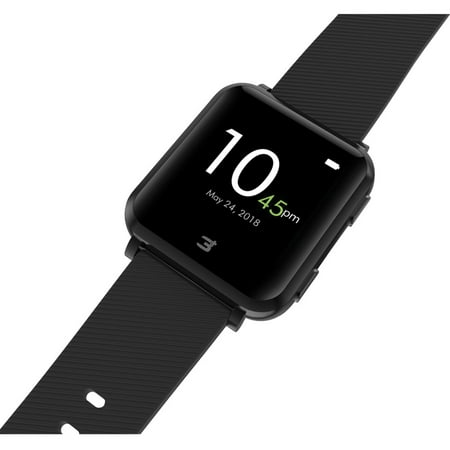 3Plus - Vibe Plus Smartwatch 36mm - Aluminum - Black