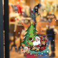 thumbnail image 1 of Calcomanías navideñas para ventanas, calcomanías navideñas para ventanas, copos de nieve, Papá Noel, árbol de Navidad, para decoración de invierno, 1 of 5