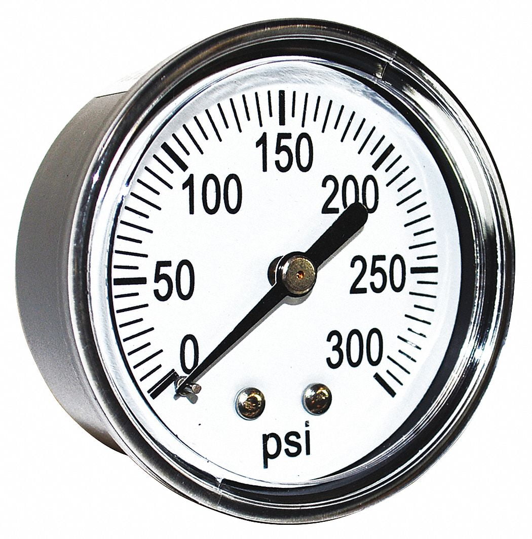 Chicago Pneumatic Pressure Gauge, Back Mount 1312100845