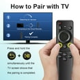 thumbnail image 4 of BN59-01432A Rechargeable Solar Voice Remote Replacement for Samsung TV Remote with Bluetooth, Compatible with Samsung Neo QLED S90D 4 K 8K HDR Ultra HD Smart  TV, VG-TM2360E 2023 Model, Black, 4 of 8