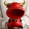 thumbnail image 4 of Figura de almacenamiento de toro Estatua de toro mascota llave de almacenamiento móvil gafas de telemando de escritorio decoración ornamento de apertura Magideal Figura de almacenamiento de toro, 4 of 7