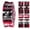 Red, variant on Soimoi 40Pcs Check & Tartan Print Precut Fabrics Strips Roll Up 1.5x42inches Cotton Jelly Rolls For Quilting - Magenta & Black