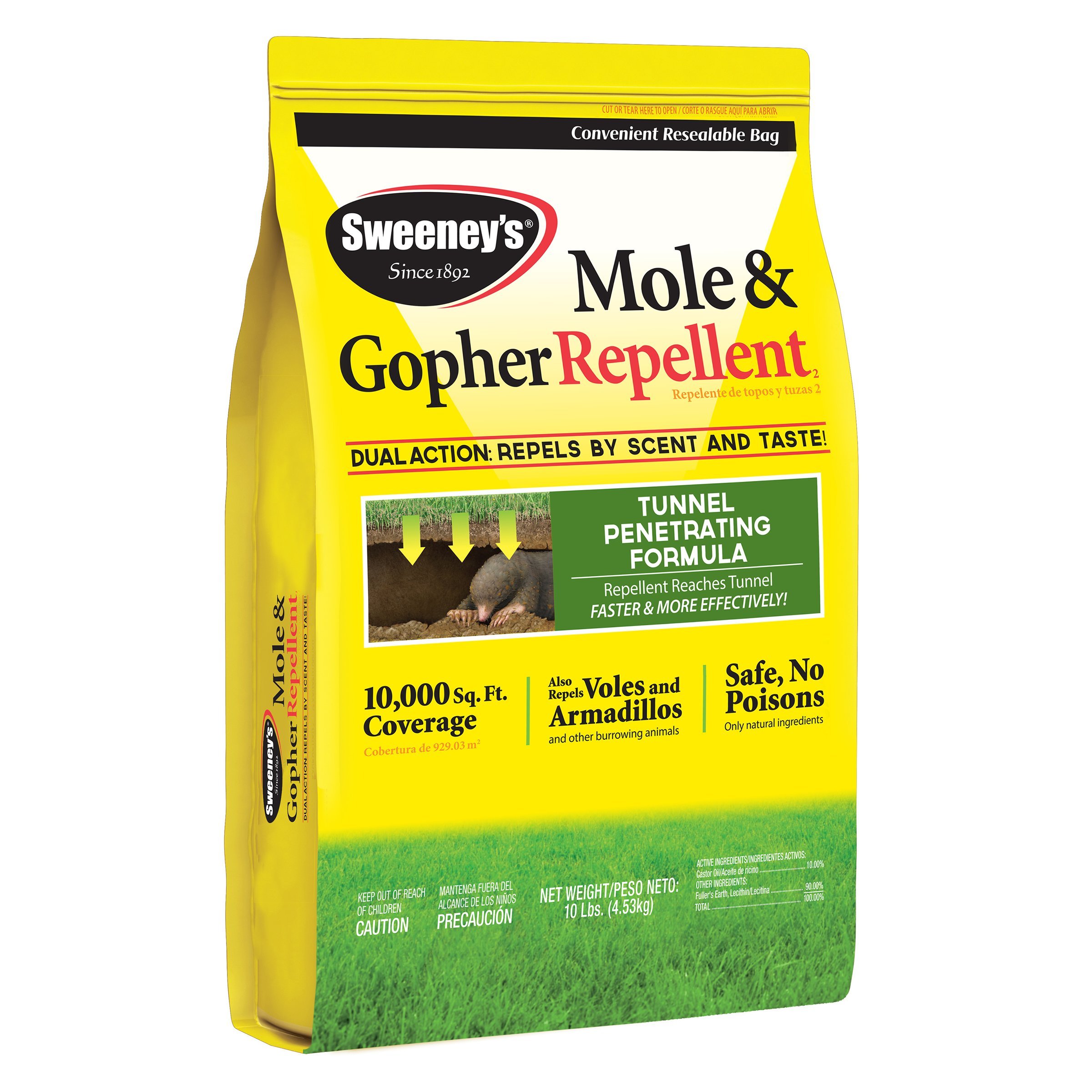 Sweeney's S70022 Mole and Gopher Repellent Granules, 10 lb Walmart
