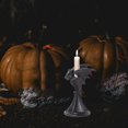 thumbnail image 4 of Candelabro de Murciélago Gótico, Figura Gótica, Candelabro de Resina Negra, Candelabro de Halloween, Decoración para el Hogar y el Jardín, 4 of 5