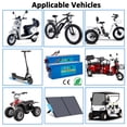 thumbnail image 5 of 48V Battery 48V 10AH Ebike Battery with Charger XT60 Lithium Battery 1200W for 48V Electric Bike Scooter Solar Panels, 5 of 8