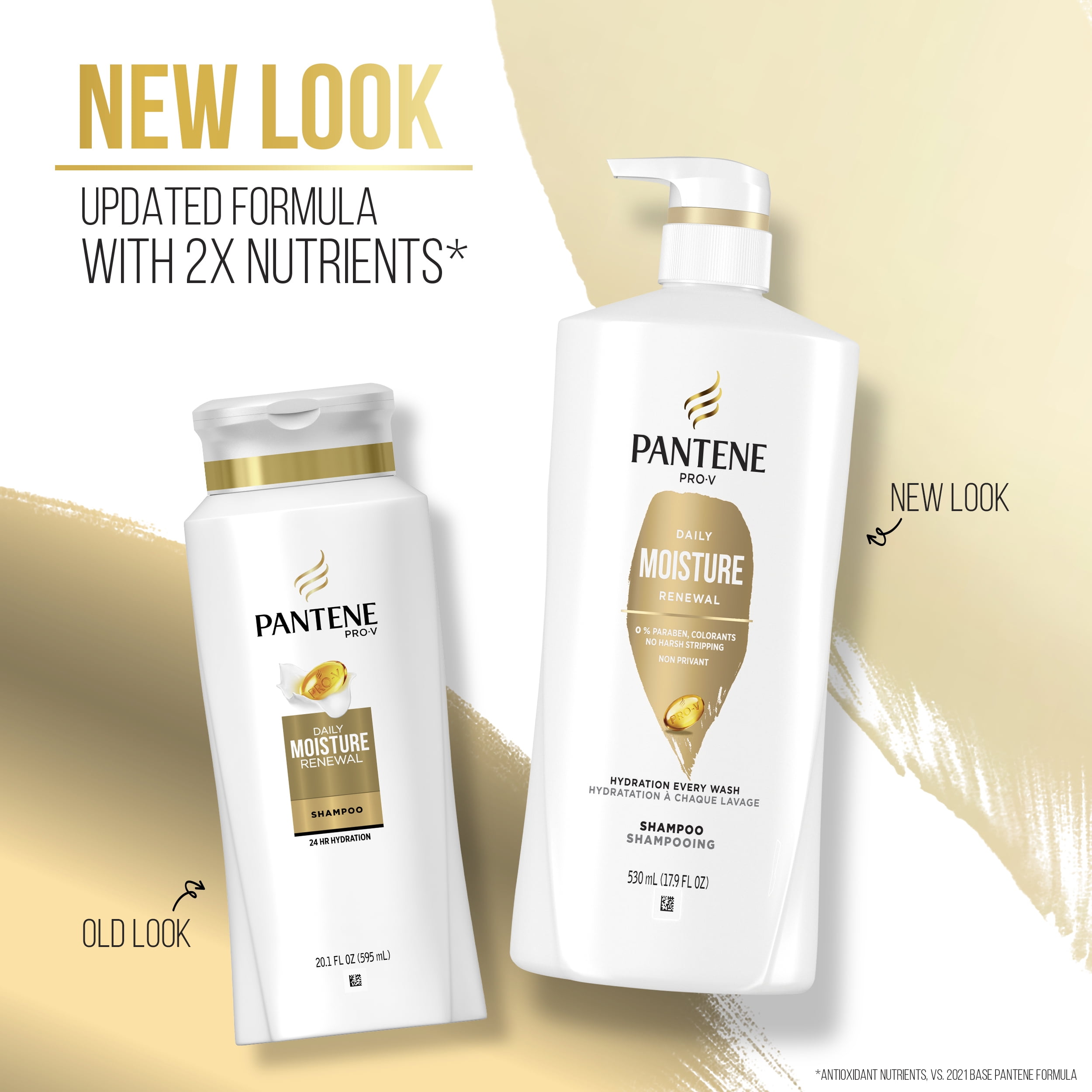 Pantene ProV Daily Moisture Renewal Shampoo, All Hair Types,17.9 fl oz  (图3) Pantene ProV Daily Moisture Renewal Shampoo, All Hair Types,17.9 fl oz  (图3)