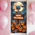 thumbnail image 2 of Bannière Décorative d'Halloween Design Effrayant Squelette de Citrouille pour Fête d'Halloween Maison Hantée Déco d'Automne, 2 of 5