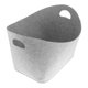 thumbnail image 5 of Cesta de lavandería para ropa, juguetes, libros, periódicos, cesta de almacenamiento de fieltro plegable, contenedores de almacenamiento abiertos con gris claro mayimx cesta de estantería, 5 of 9