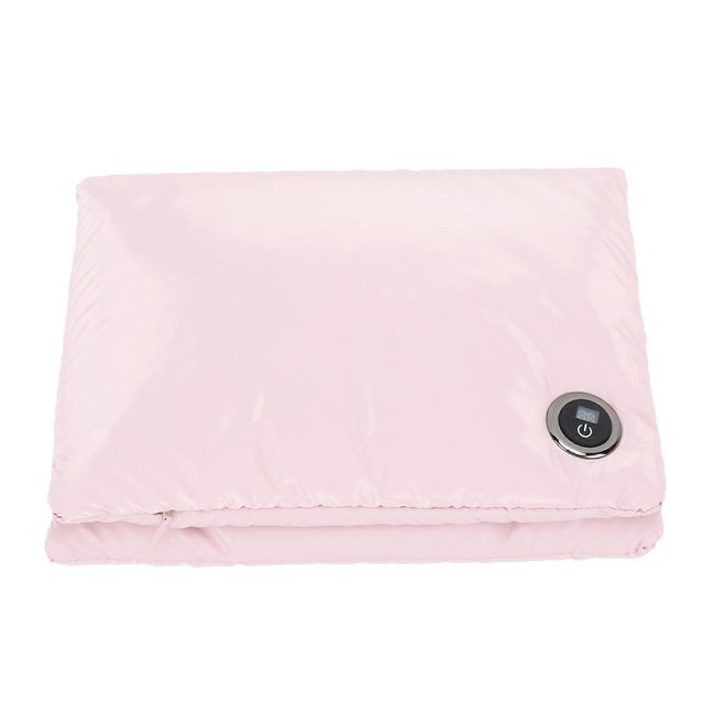 Graphene Heated Handwarmers Bag USB Charging 3 Levels Temperature Washable Dual Sided Heating Hand Warmer Pouch for Winter Pink