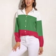 thumbnail image 3 of Flag Bulgaria Long Sleeve Blouse Woman Streetwear Casual Shirts Summer Oversize Woman Streetwear Clothing Birthday Present, 3 of 7