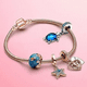 thumbnail image 2 of Pulsera Malubero Malu1842 Con Corazon Y Broche Rose Gold Azul, 2 of 3