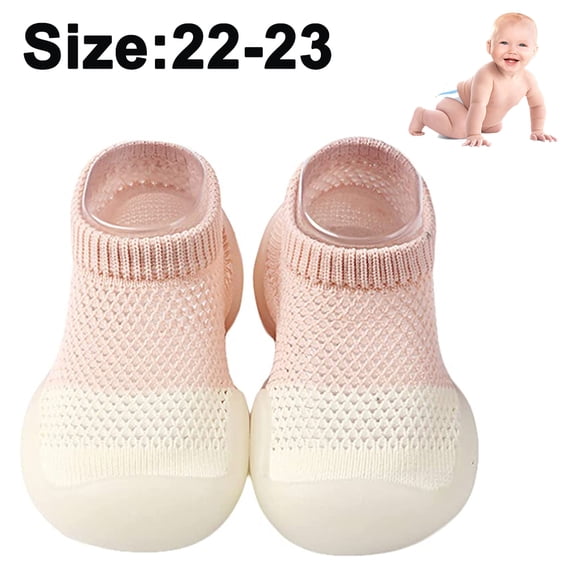Walking Shoes Knit Toddler Infant Girls Boys Slip-on Outdoor Sneakers