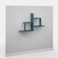 thumbnail image 5 of Ada Home Decor Furniture 33.86" 2 Tier Petrol Blue Webb Modern Wall Shelf, 5 of 7