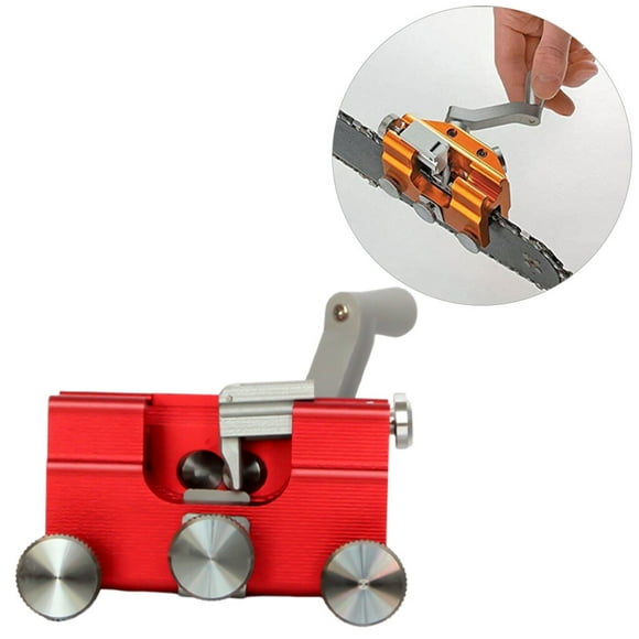 Xingzhi Manual Chainsaw Sharpener Kit Universal Replacement for Garden Tools Red