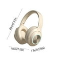 thumbnail image 3 of SPOORYYO Head Mounted Foldable Bluetooth 5.3 Headphones, Wired Wireless Dual Mode, Soft Headband, Low Latency, High Battery Capacity for Sports, Gaming, Commuting, Travel, 3 of 6
