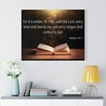 thumbnail image 2 of Scripture Walls Confess to God Romans 14:11 Open Bible Bible Verse Canvas Christian Wall Art Ready to Hang Unframed, 2 of 9