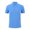 Sky Blue, variant on WREESH Men's Casual Henley Shirts Solid Color Short Sleeve Top with Turndown Collar for Everyday Comfort Black