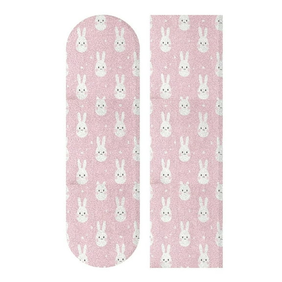 33.1" x 9.1" Tape Skateboard Scooter Grip Tape Skateboard Griptape Sheet Pink Cute Bunnies