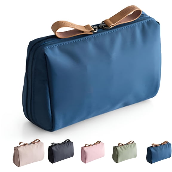 AOMRCOL Travel Makeup Bag Small Cosmetic Organizer for Women Girls Portable Mini Purse Handy Pouch Toiletry Accessories