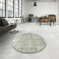 thumbnail image 3 of Ahgly Company Indoor Square Traditional Pale Silver Gray Persian Area Rugs, 4' Square, 3 of 6