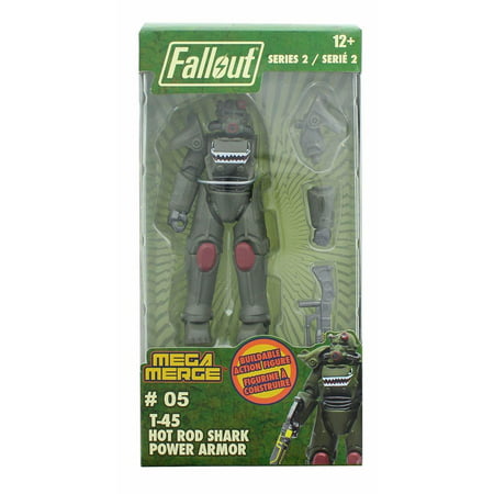 Fallout 4-Inch Mega Murge Action Figure Series 2 - T-45 Hot Road Shark Power (Best Fallout 4 Power Armor)